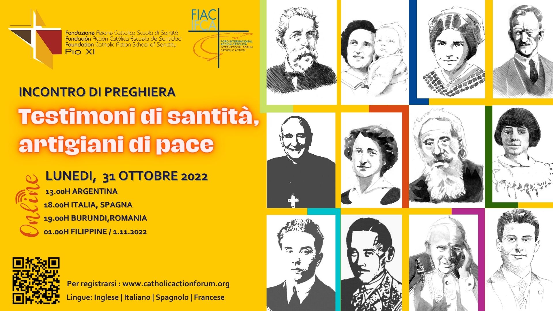 Testimoni di santità artigiani di pace FONDAZIONE AZIONE CATTOLICA